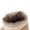 أحذية Cninesd Women Winter Flock Female Mid-Calf Shoes Pink Snow Plush Botas Mujer for