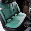 Bilstol täcker designtillbehör retro smaragd täcker full set kudde för fem säten universal