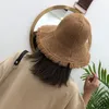 Chapeaux à large bord chapeau de paille marée coréenne sortie sur la plage petite casquette de pêcheur frais vacances soleil Playa Mujer Elob22