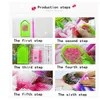 5D DIY Diamond Art Kit Paint Cross Ctitch Zestaw 300+ Wzór Naklejki Ścienne Mozaika Diament Haft Malowanie Home Decor Prezent