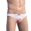 Underbyxor män sexiga underkläder låg midja ihålig triangel kort överklagande tunn andlig boxare sissy underkläder för män erotisk frestelse thong