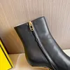 2021 Vinter specialformade Heel Women's Boots Läder Designer Skor Fabrik Partihandel Storlek 36-41