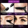 7 kleuren herbruikbare eyeliner en wimpers stickers 2 in 1 waterdicht zelfklevend ooglid strip eye lash make-up tools cosmetica