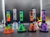 10 polegadas 26 cm vidro bong misturado cor multi estilo tubos de água tubos de água fumando beaks bongs cinzas de cinzas de cinzas Dab equipamento de petróleo 14mm bowl outubro