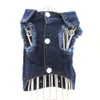 Denim hondenkleding kleding cowboy huisdier puppy kleding voor kleine honden jeans jas huisdieren vest jas outfits xs-2xl