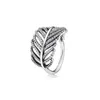 925 Sterling Silver Womens Diamond Ring Fashion Jewelry Feather Love Wedding Engagement Rings For Women