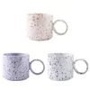 Muggar Nordic Modern Grindstone Speckled Keramikmugg Minimalistisk Hushålls Kaffekopp Hemmakontor Dekorativ mjölk Drycker N03 21