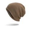 Winter Outdoor Casual Gorro gestrickter Kopfabdeckung Beanie-Skull-Kappenhüte für Mann