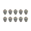 Strängar Halloween Skull Lights Led String Light Decoration 10Led Party Skeleton Bone Holiday 2 meter