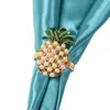 10st Restaurant El Pearware Pearl Ananas Servett Buckle Ring Diamond Handduk Tyg Ringar