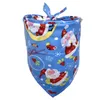 Hundkläder 6 Färghundar Bandana Christmas Pet Triangle Head Scarf Tillbehör Bibs för Doggy Cat