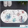 Paspaslar Aesnors Home Gardethtub Slip Oval Duş Banyo Mat Varma Bardakları ile Sevimli Baskı Banyo Pasacı Çocuklar İçin Yetişkinler ve Elder1