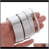 Bangle Armband Drop Delivery 2021 10st Titanium Blank Stamping Armband DIY LEATHER CUFF BANGLES SMYCKE APR9P