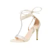 Eleganckie seksowne cienkie obcasy damskie sandały damskie buty letnie świetne na wesele w biurze 218-7