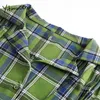 Yitimuceng vintage plaid blouse knop vrouwen shirts losse lente mode kleding lange mouwen turn-down kraag casual tops 210601