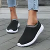 aaa + qualidade mulheres sapatos esportivos feminino voando 2021 primavera e verão casual respirável preto branco vermelho cinza malha mulheres funcionando