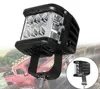 LED çalışma Işık çubuğu 4quot 45W araba küpü yan atıcı kapsül beyaz amber flaş lamba lambası SUV sürüş sis offroad çubuk iş ışığı D1359258