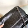 Женский сумка цепной цепь сумка для поперечины мода высококачественная небольшая коровье натуральная кожа сумка почтальон сумка