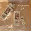 700 / 900ml Kawaii Bear Borraccia senza BPA con cannuccia per bambini Adulti Plastica Cute School Borraccia Succo Tazze da tè 210914