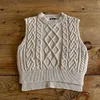 Barn Vinter Kläder Baby Boys and Girls O-Neck Ärmlös Sticka Woolen Vest Pullover Sweater Koreansk stil Svart Khaki 211201