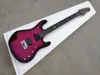 Chitarra elettrica per il corpo rosso rosa personalizzato in fabbrica con pickup HH, hardware Chrome, tastiera in palissandro, fornire servizi personalizzati