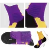Элитные баскетбольные носки теленка высокая подушка густого похода спортивная экипаж футбольные носки для мужчин, женщины, бегущие 23 разных цветов