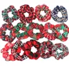 INS Fasce per capelli natalizi Accessori Fascia elastica per capelli natalizi Anello Porta coda di cavallo Elastico Fascia per capelli Intestino crasso Scrunchy M3637