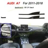 Pannello di controllo centrale interno Maniglia per porta 3D 5D Adesivi in fibra di carbonio Decalcomanie Copertura per auto-styling Parti Prodotti Accessori per Audi A7 Anno 2011-2018