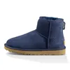 Botas Australia Diseñador Mujeres Niñas Tobillo Invierno Lujo Botas de nieve Slip-On piel Cuero Señoras Botines Bailey Bow Chestnut Negro Gris Zapatillas de deporte zapatos