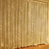 سلاسل 2022 جارلاند ستارة للغرفة ديكور أضواء الجنية سنة الزفاف زينة عيد الميلاد الستائر مصباح المنزل فيستون الصمام الخفيفة