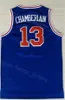 Hombres Dr. J Julius Erving Jersey 6 Wilt Chamberlain 13 Allen Iverson 3 Georgetown Hoyas College Baloncesto retro Vintage Todos cosidos Blancos Blancos Amarillos Black Rojo