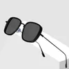 Okulary przeciwsłoneczne Square Mężczyźni Luksusowy Marka Metal Retro Steampunk Gradient Okulary przeciwsłoneczne dla kobiet Odcienie UV400 220117