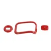 Changement de vitesse rouge/lumière d'urgence/décoration de trou de serrure de démarrage pour Chevrolet Silverado /GMC Sierra 14-18 2 pièces