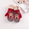 Five Fingers Gloves 1 Pairs Winter Warm Christmas Gifts Stocking Stuffers For Women Touchscreen Elk Design Ski Riding Plush Mitte7954406