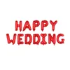 12pcsset Happy Wedding Cute Foil Helium Letters Balloon Decorations Jubileumsdekor guldfärg 16 tum9753908