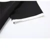 女性のソリッドコロルコットンリネン作物トップス夏のファッションヴィンテージスリムスクエアカラー半袖黒人女性Tシャツ210515