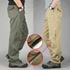 30-40 High Quality Men's Cargo Pant Baggy Casual Men Tactical Pant Multi Pocket Military Overall Male Outdoors Long Trouser Army 210518