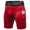 Shorts masculinos pro fitness esportes de fitness running treinamento suor wicking rastrear elástico apertado