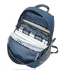 Sacs d'extérieur Sac en nylon pliable Grande capacité Sac à dos étanche Voyage simple sac à main portable pour garçons filles (bleu foncé, 35L)