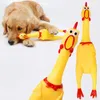 Screaming Chicken Squeeze Sound Toy Animaux Chien Jouets Produit Shrilling Décompression Outil Squeak Vent Chickens Fidget Toys