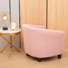 Kulüp Sandalye Slipcover Streç Koltuk Kapakları Pembe Küvet Kanepe Spandex Kanepe Bar Counter Oturma Odası için 211207