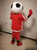 Stage Performance Red Football Mascot Costume Halloween Christmas Cartoon Character Outfits Suit Advertising Leaflets Clothings Carnival Unisex Adults Outfit