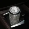 Bling Crystal Box Creative Diamond Towel Tube Auto Tissue Paper Holder Case Home for Girls Car Akcesoria