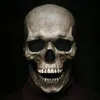 Casque de masque de crâne de tête complète d'Halloween avec mâchoire mobile entièrement réaliste Latex adulte 3D squelette crânes effrayants masques JJB10602