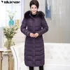 Women Winter Jackets and Coats parkas dla kobiet 4 kolory kurtki Wadded Wadded Wayme Owewear z kapturem duży fur
