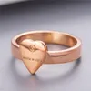 Anello di design placcato in argento con cuore per regalo di fidanzamento per uomo e donna, amante dei gioielli di nozze