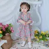 Lässige Baby Mädchen Kurzarm Blumenkleider Kinder Sommer Kinder Mädchen Prinzessin Kleidung 1-6Yrs 210521