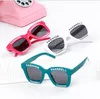 2-6 лет детские солнцезащитные очки корейская версия новой буквы Square Hipster Fashion Sunglasses Детские очки TIDE UV 400 Оптовые