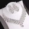 Корона ожерелье серьги набор свадебные вечеринки платье аксессуары свадебные наушники дизайнер высокого класса Crown Diamond Crystal повязка на голову Показать фотографию женщин подарки