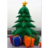 العملاقة في الهواء الطلق نفخ شجرة عيد الميلاد الأخضر مع صناديق الهدايا الإعلان ل عطلة الديكور عطلة والمناسبات newyear